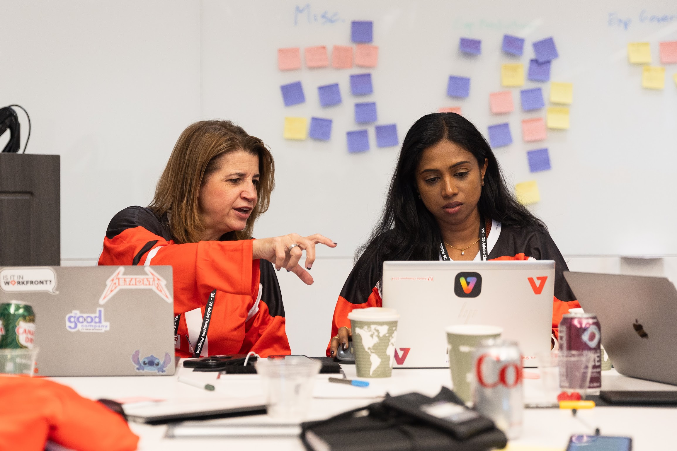 Adobe Champions collaborating at workshop